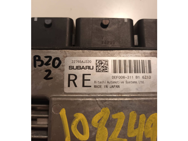 Блок управления двигателя 22765AJ320, DEF006311   Subaru Forester SJ