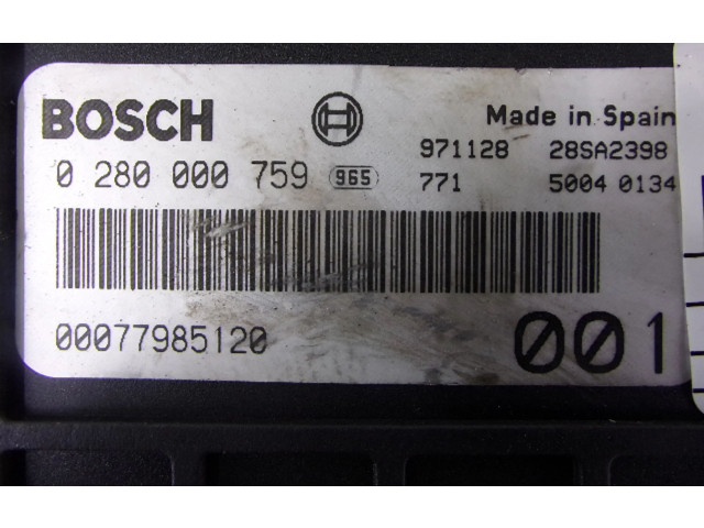 Řídící jednotka Fiat Uno 1998