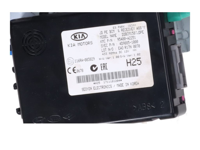 Модуль управления BSM 95400A2251   KIA Ceed    