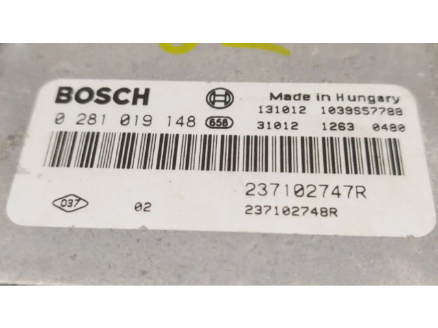 Блок управления двигателя 237102747R, 1039S57788 Renault Clio IV