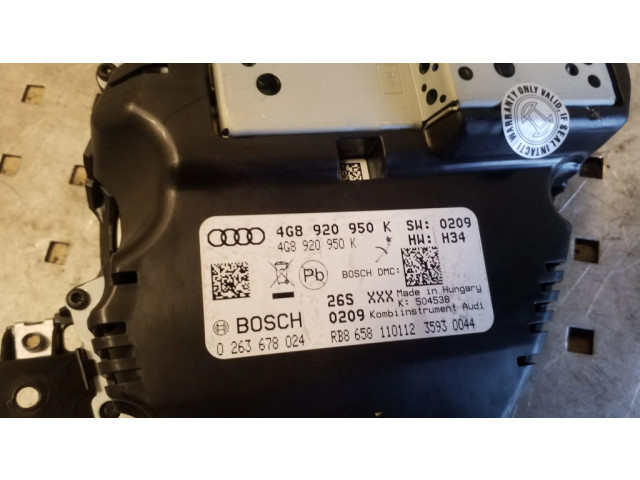 Панель приборов 4G8920950, 4G8920950K   Audi A6 C7       