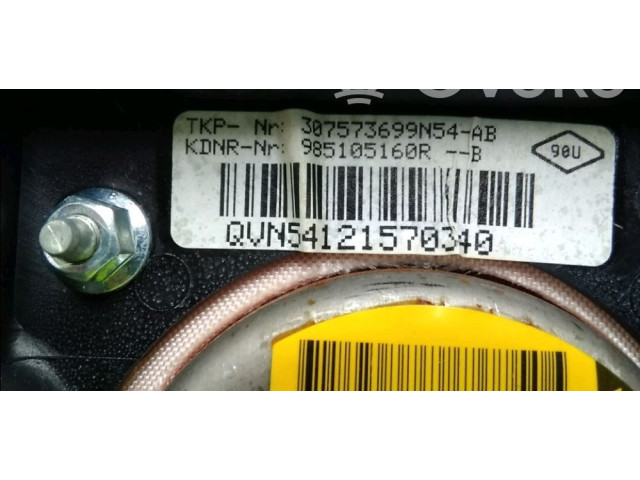 Подушка безопасности водителя 985105160R Dacia Lodgy