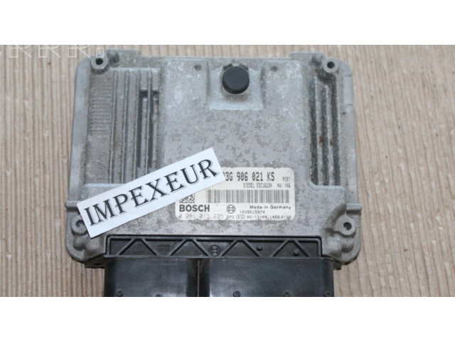 Блок управления двигателя 03G906021KS, 0281013235   Volkswagen PASSAT B6