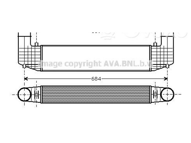 Интеркулер 1020622, 21602890 Ford Galaxy