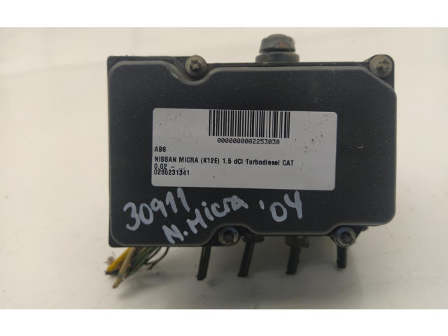 Jednotka ABS 0265231341 Nissan Micra 2004