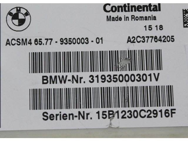 Блок подушек безопасности 9350003 BMW 5 F10 F11