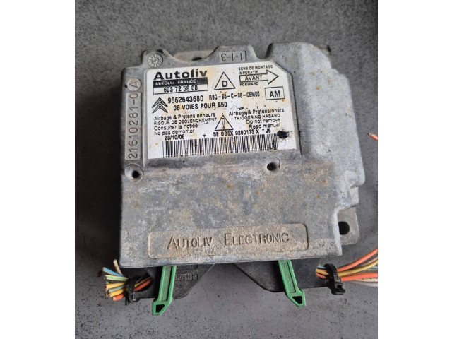 Блок подушек безопасности 9662643680, 603725800 Citroen C4 I