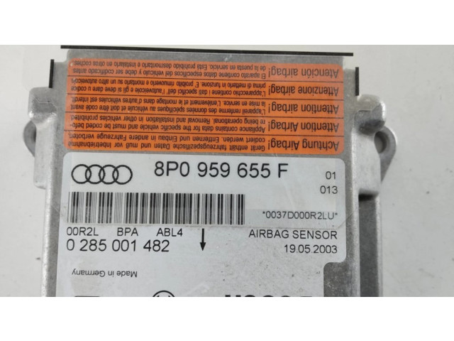Блок подушек безопасности 8P0959655F, 0285001482 Audi A3 S3 8P