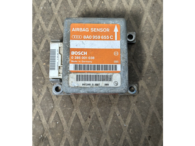 Блок управления надувных подушек 8A0959655C, 0285001038 Audi A4 S4 B5 8D