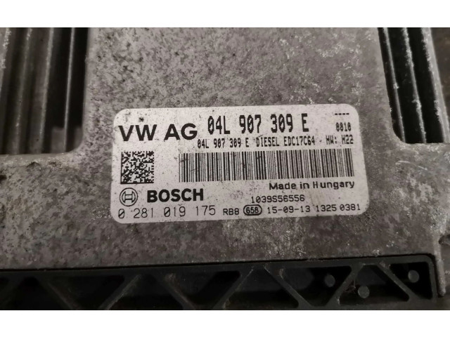 Блок управления двигателя 04L907309E, 0281019175 Skoda Rapid (NH)