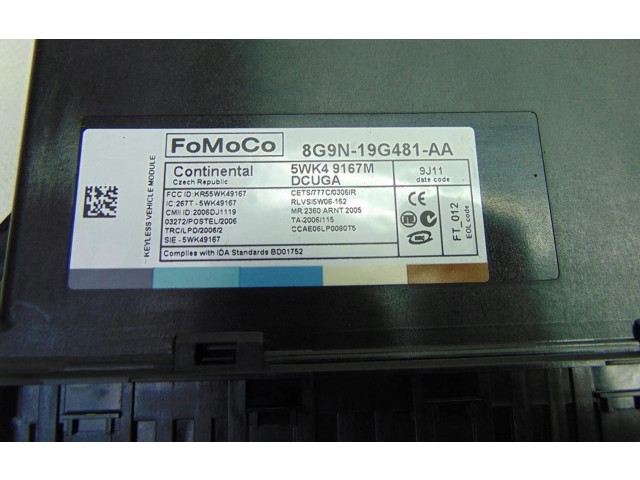 Блок комфорта 8G9N19G481AA Jaguar XF X250