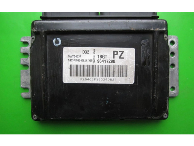 Блок управления двигателем Блок управления 96417290, 5WY5403F   Chevrolet Matiz