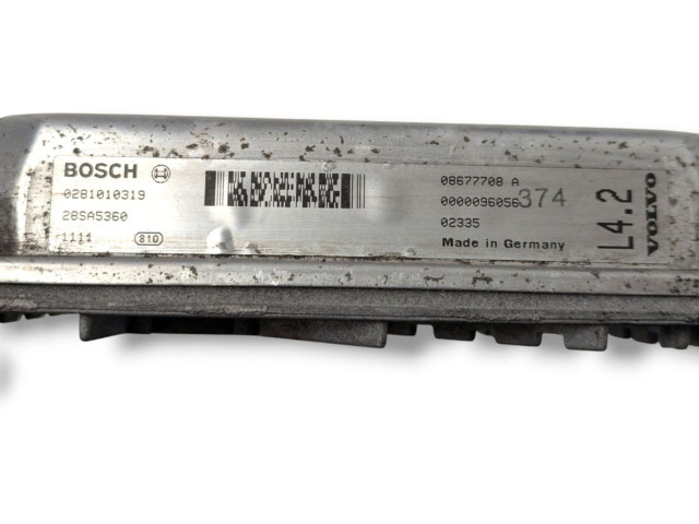 Блок управления двигателем Блок управления 0281010319, 08677708A   Volvo V70