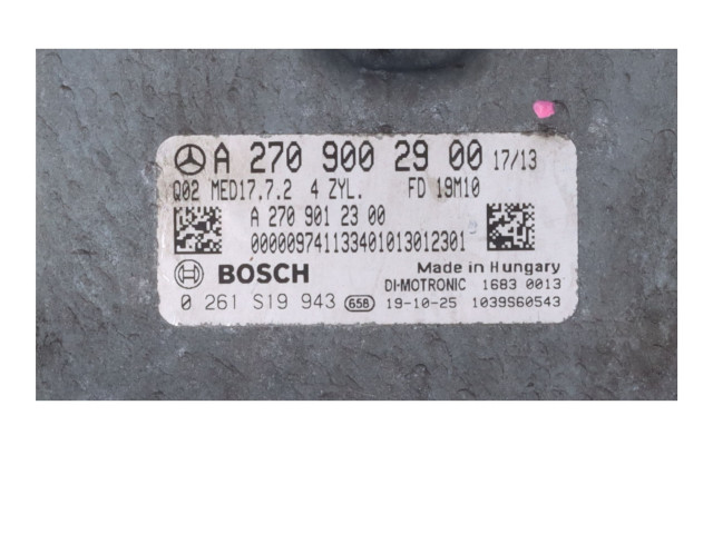 Řídící jednotka A2709002900   Mercedes-Benz GLA W156 2019