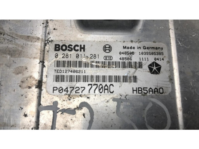 Řídící jednotka 0281011281, P04727770AC Chrysler Voyager 2002