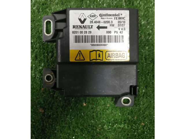 Блок подушек безопасности 8201002829 Dacia Sandero