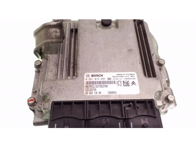 Блок управления двигателя 0281016895, 9666913680   Citroen C-Crosser