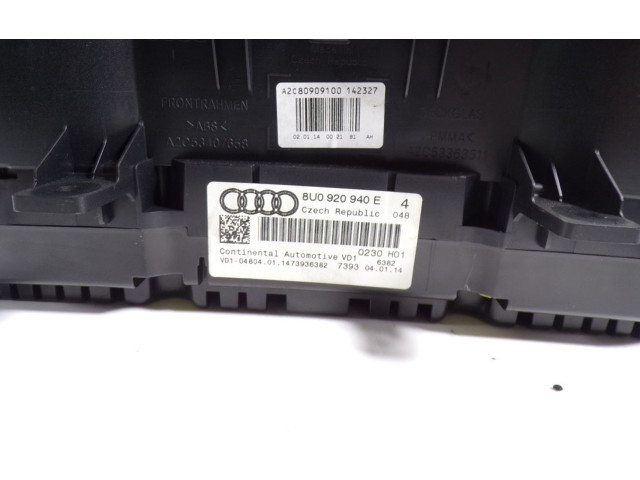 Панель приборов 8U0920940E, 8U0920940E Audi Q3 8U