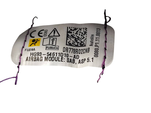 Подушка безопасности в сиденье HG9354611D10, HG9354611D10AD Ford Fusion II