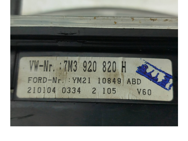 Přístrojová deska Volkswagen Sharan 2004 7M3920820H, 4B0953503F