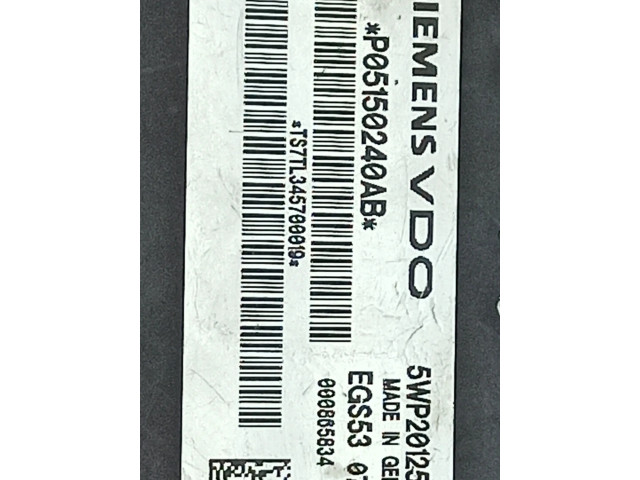 Блок управления коробкой передач 5WP20125ACK, EGS5307W50   Jeep Grand Cherokee (WK)