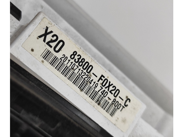 Přístrojová deska Toyota Hilux (AN10, AN20, AN30) 2011 83800F0X20