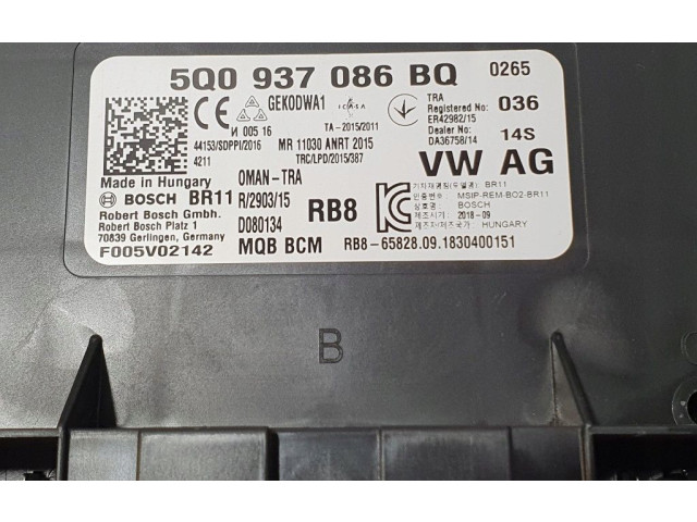 Блок комфорта 5Q0937086BQ Audi Q3 8U