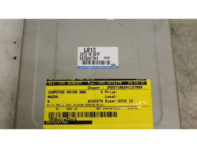 Блок управления двигателя E6T52477H1, E6T52477H1 Mazda MX-6