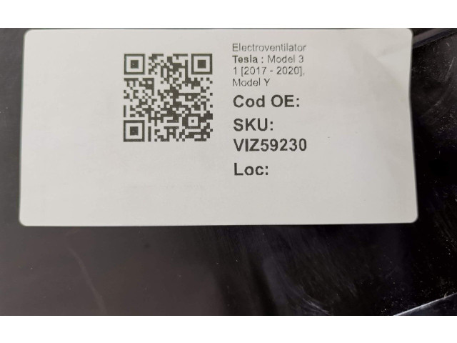 Вентилятор радиатора 1607808-00-D Tesla Model 3