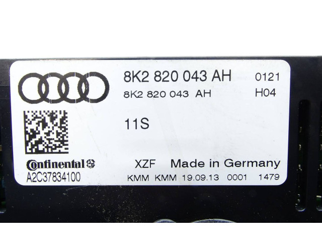 Блок управления климат-контролем 8K2820043AH, A2C37834100   Audi A5 Sportback 8TA