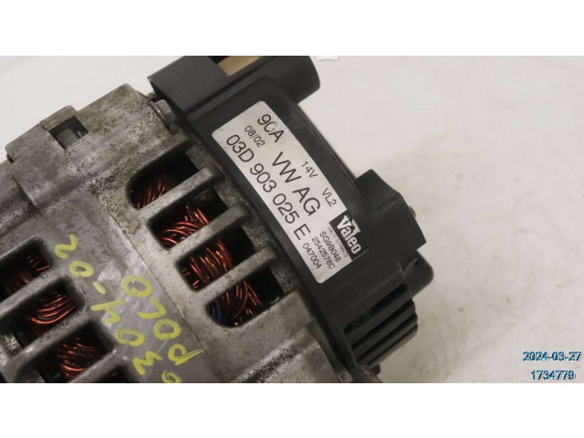 Генератор 03D903025EX   Volkswagen Polo      