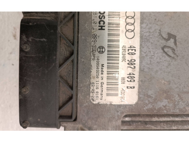 Řídící jednotka 4E0907409B, 0281011099   Audi A8 S8 D3 4E 2003