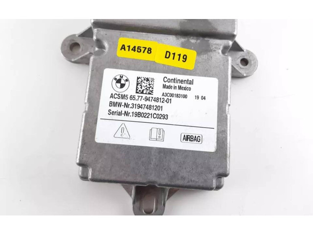 Přístrojová deska BMW X5 G05 2019 9474812, 65.77-9474812