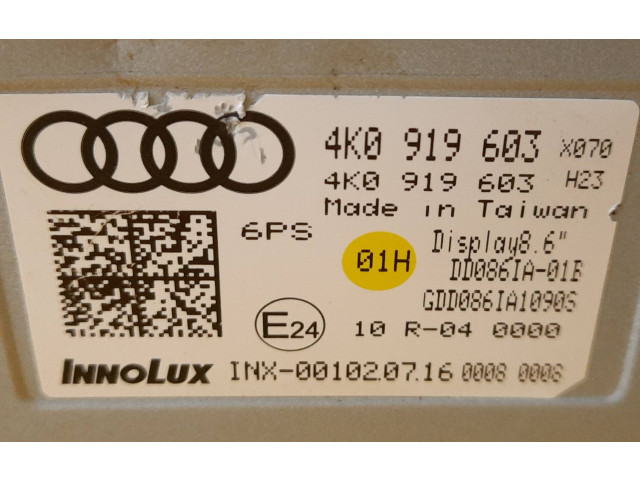 Дисплей 4K0919603, 4K0919603 Audi A6 S6 C8 4K