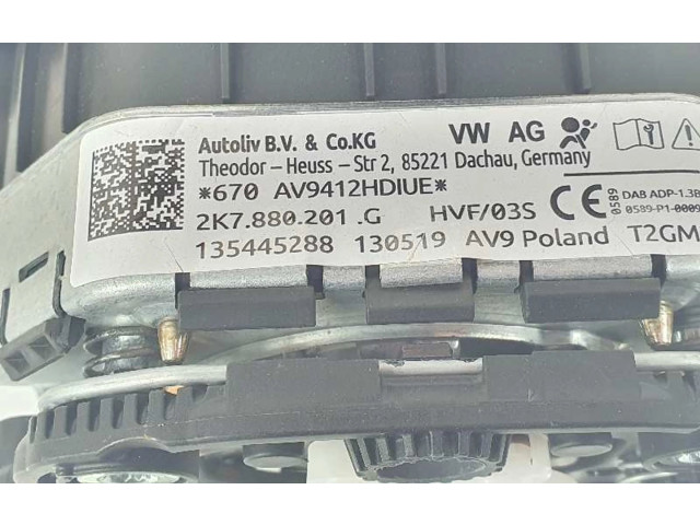 Подушка безопасности водителя 2K7880201G, 2K7880201EXEA Volkswagen Caddy