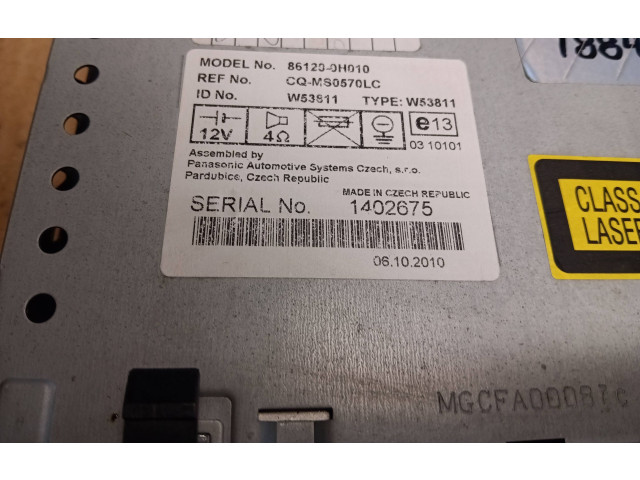 Поршень Радио/ проигрыватель CD/DVD / навигация CFA 861200H010, W53811  Peugeot 107  