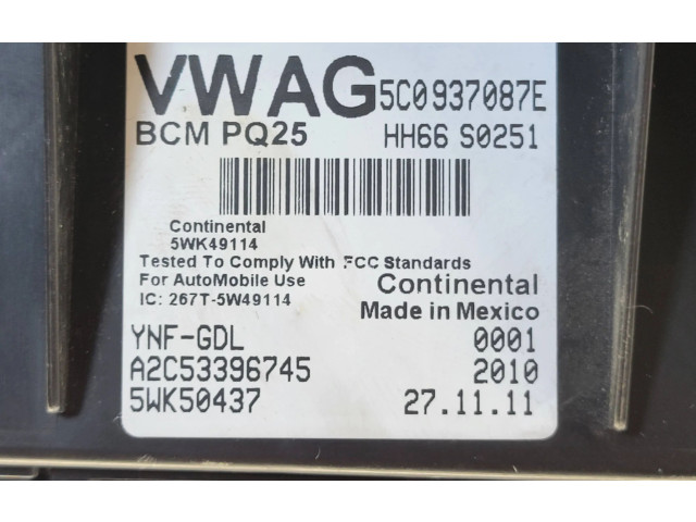 Блок комфорта 5C0937087E, 5WK50437 Volkswagen Jetta VI