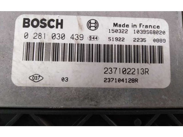 Řídící jednotka 0281030439, 237102213R Dacia Dokker 2015