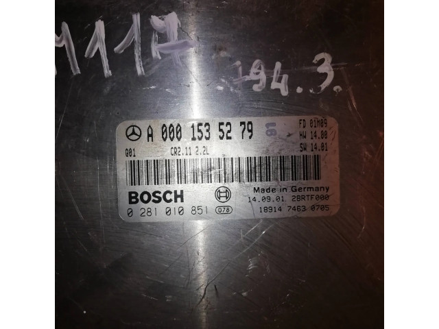 Řídící jednotka A0001535279, 28RTF000 Mercedes-Benz C W203 2003