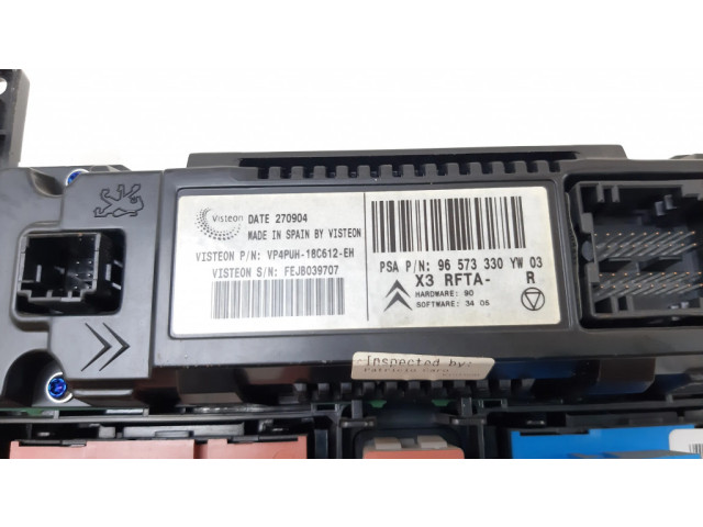 Блок управления климат-контролем 96573330, 9647029YW   Citroen C5