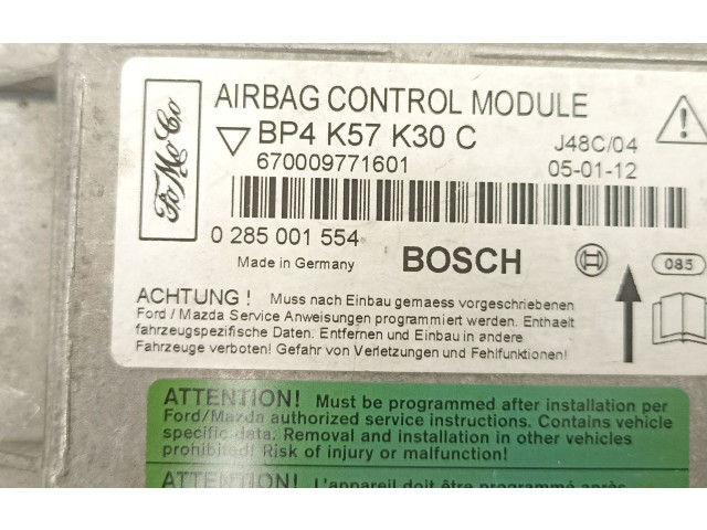 Блок подушек безопасности BP4K57K30C, 0285001554 Mazda 3 I