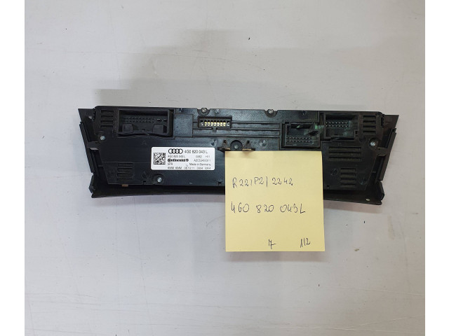 Блок управления климат-контролем 4G0820043L Audi A6 S6 C7 4G