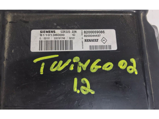 Řídící jednotka 8200059086, 8200044437 Renault Twingo I