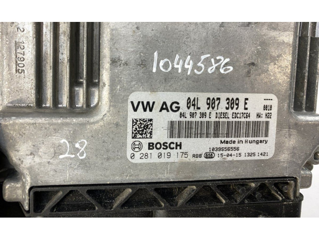 Блок управления двигателя 0281019175, 04L907309E   Volkswagen e-Golf
