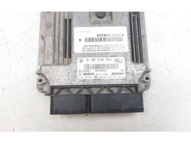 Блок управления двигателя 0281017587, 0281017587   Opel Meriva B