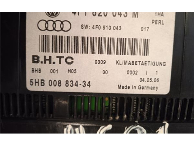 Блок управления климат-контролем 4F1820043M, 4F0910043 Audi A6 S6 C6 4F