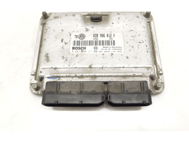 Блок управления двигателя 038906012K, 0281010111 Volkswagen Golf SportWagen