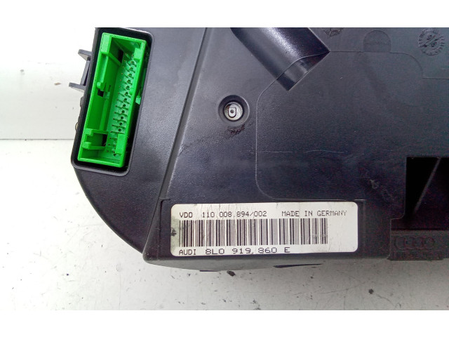 Панель приборов 8l0919860e, 8L0919860E Audi A3 S3 8L
