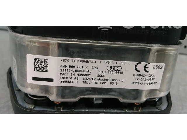 Подушка безопасности водителя 4N0880201K, 4N0880201M Audi e-tron