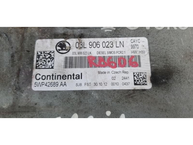 Блок управления двигателем Блок управления 03L906023LK, 03L906023LK.   Skoda Rapid (NH)